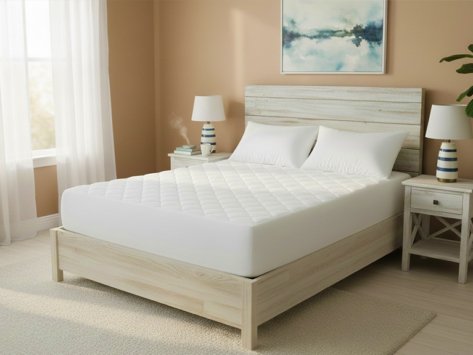 protector de colch'on acolchado transpirable