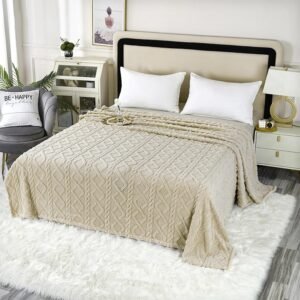 MANTA JACQUARD C/BORREGUILLO 220X240CM